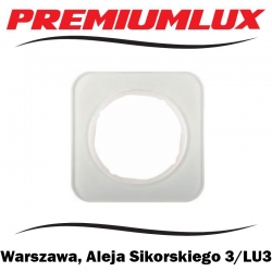 Berker R.1 ramka pojedyncza szklana biała Warszawa Aleja Sikorskiego 3 LU3 Bartycka